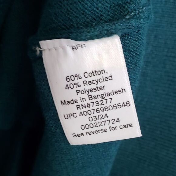 NEW Sonoma Men's Teal Crewneck Sweater, Size 3X - Picture 5 of 9